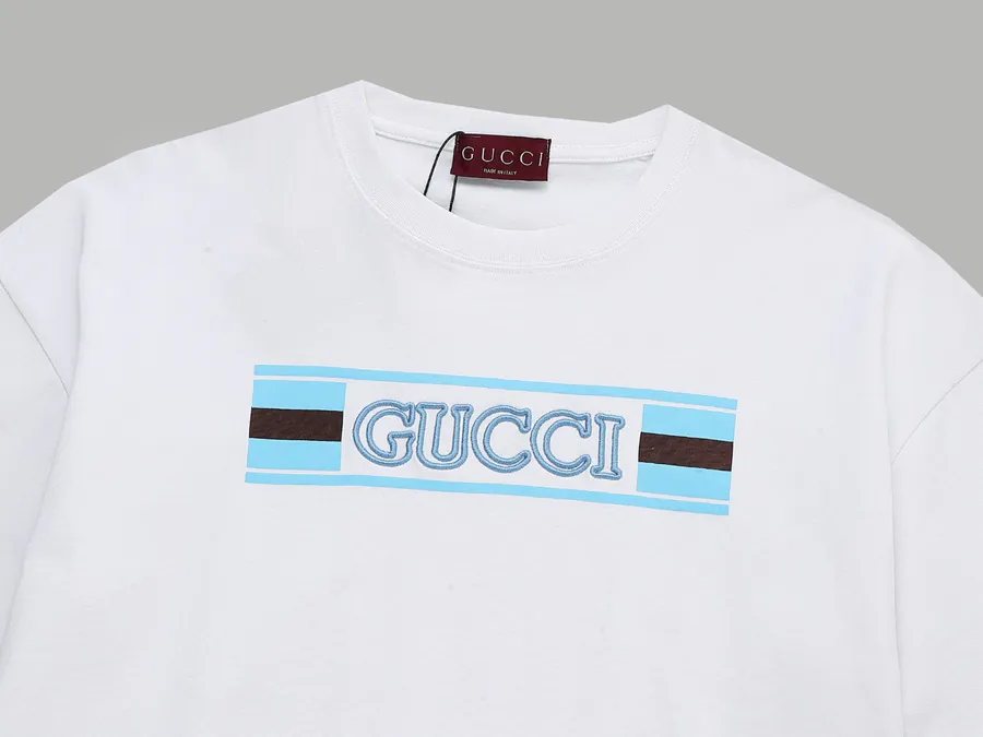 Gucci Lattice Embroidered Short Sleeve
