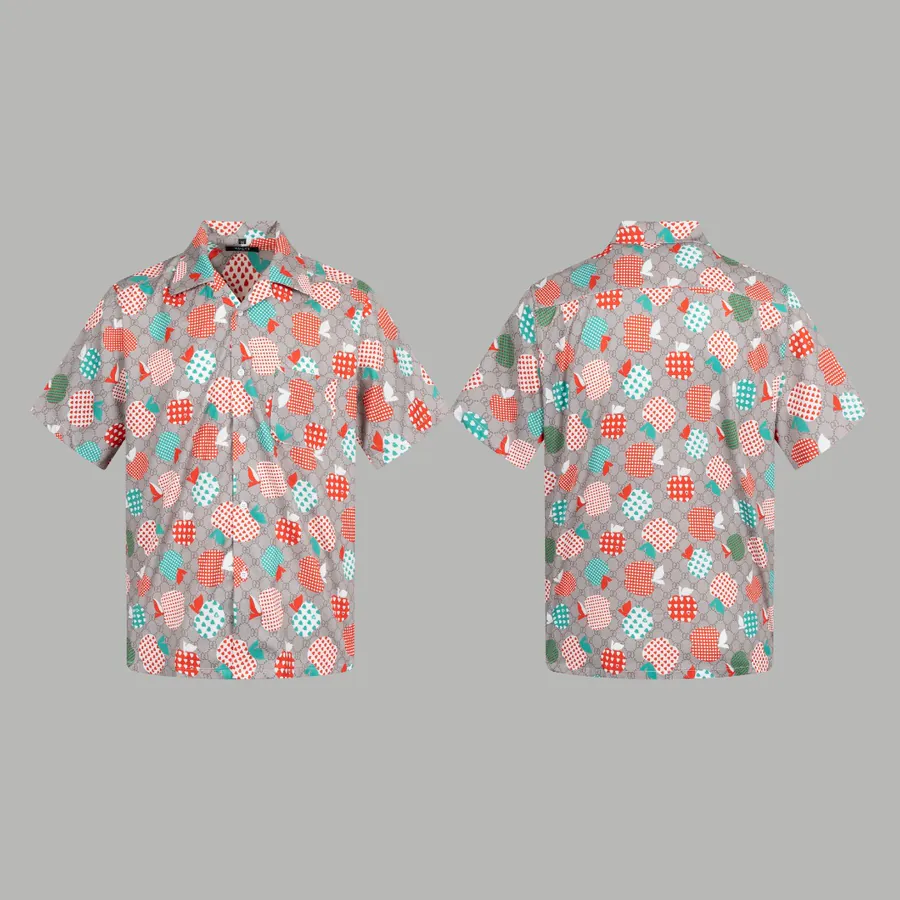GUC辰星专供 Striped Silk Shirt Short Sleeve