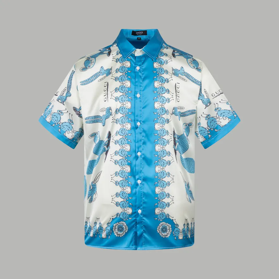 GUC辰星专供 Asymmetrical Silk Shirt