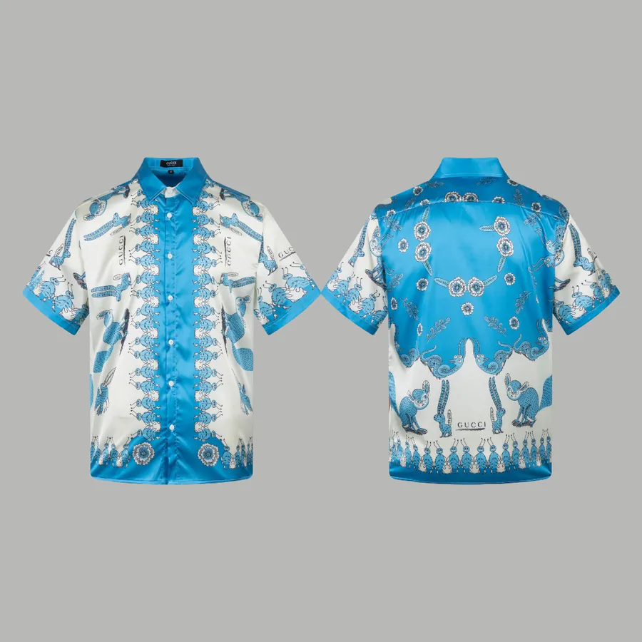 GUC辰星专供 Asymmetrical Silk Shirt