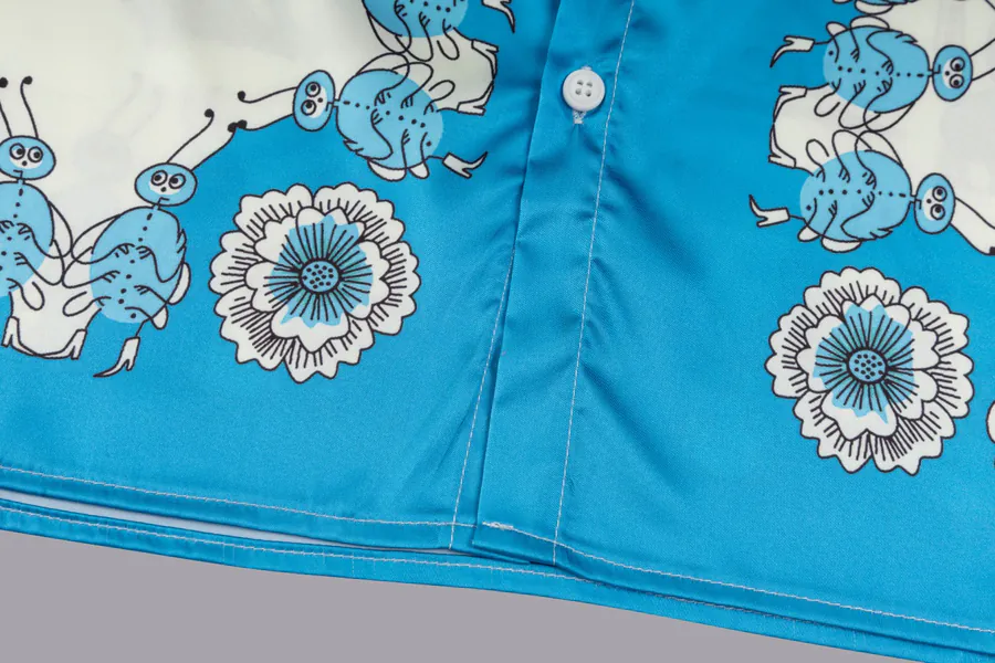 GUC辰星专供 Asymmetrical Silk Shirt
