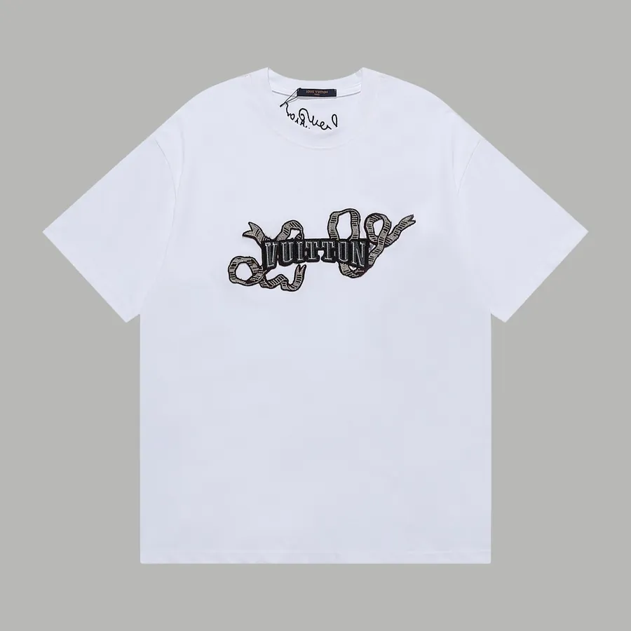 LV Snake Year Signature Embroidered Short Sleeve