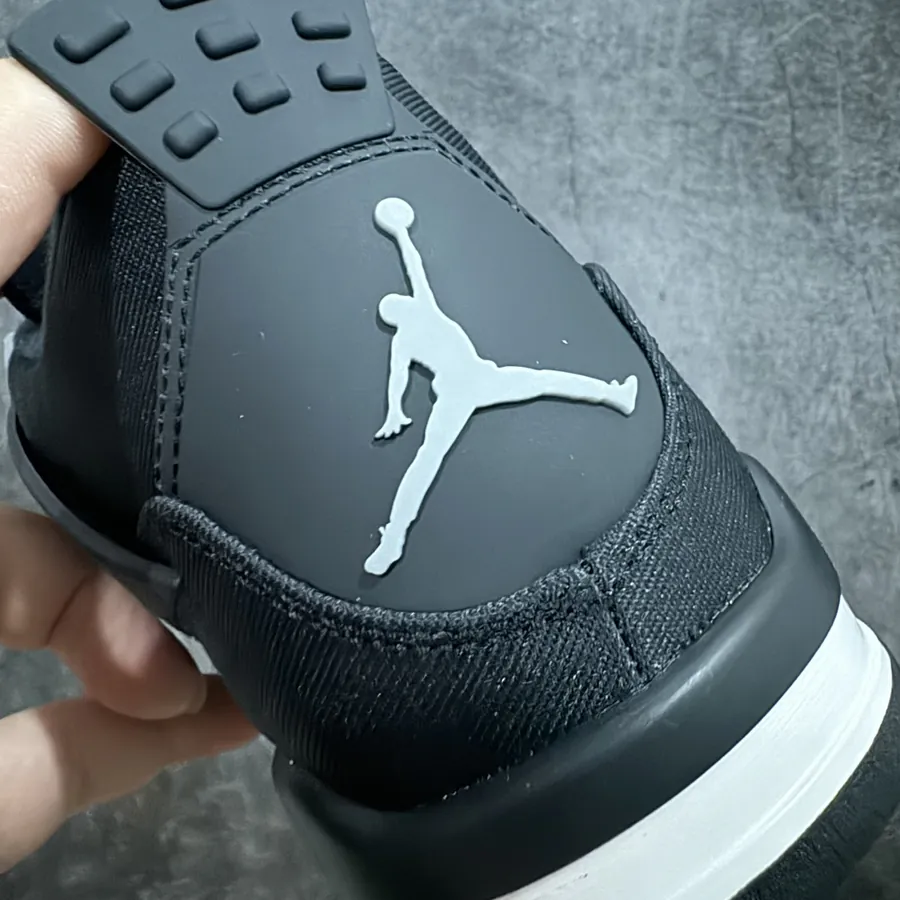 Air Jordan 4 Retro Black Canvas