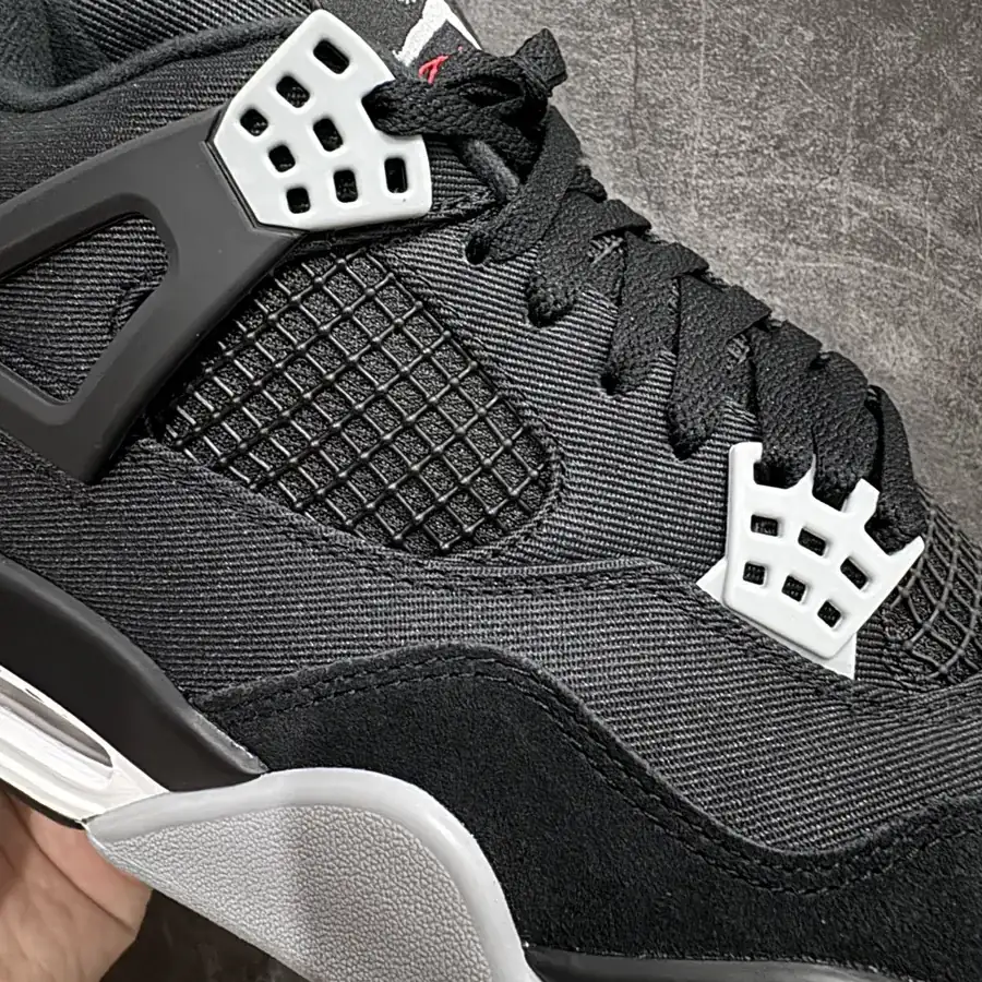 Air Jordan 4 Retro Black Canvas