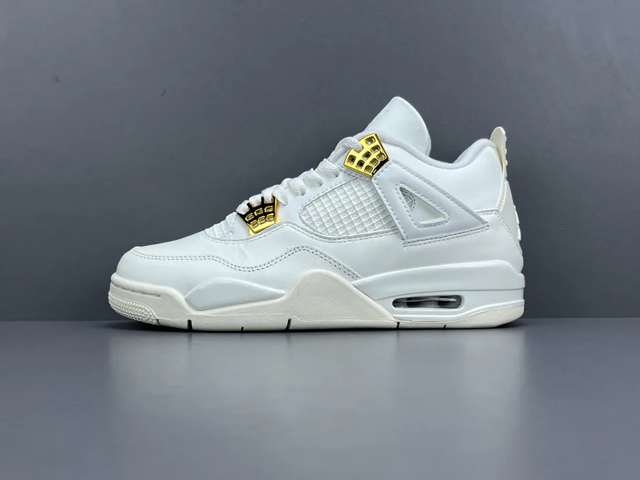 Air Jordan 4 Metallic Gold Women's Retro Basketball Shoes