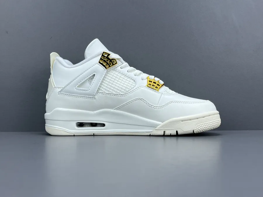 Air Jordan 4 Metallic Gold Women's Retro Basketball Shoes