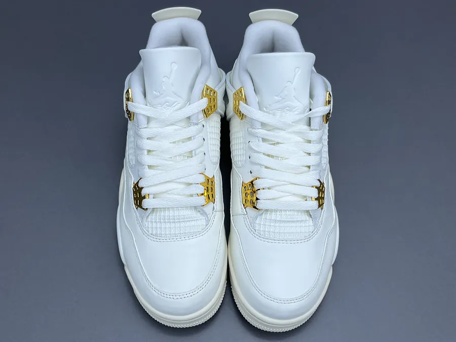 Air Jordan 4 Metallic Gold Women's Retro Basketball Shoes