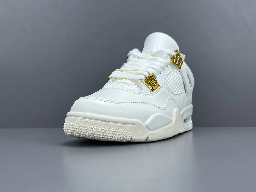 Air Jordan 4 Metallic Gold Women's Retro Basketball Shoes
