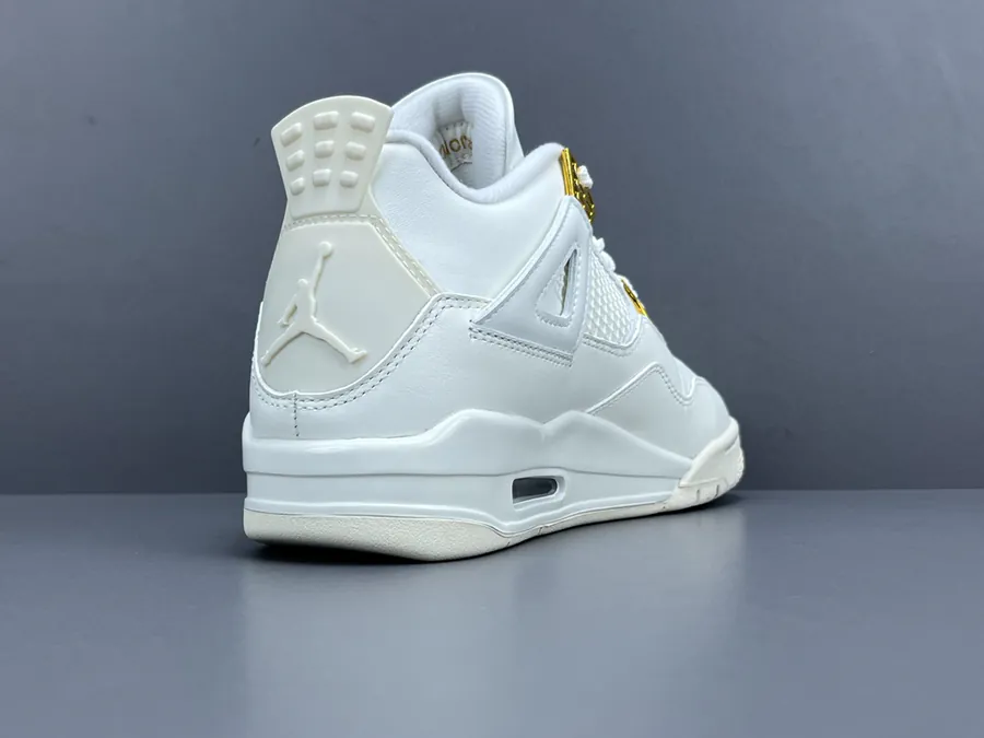 Air Jordan 4 Metallic Gold Women's Retro Basketball Shoes