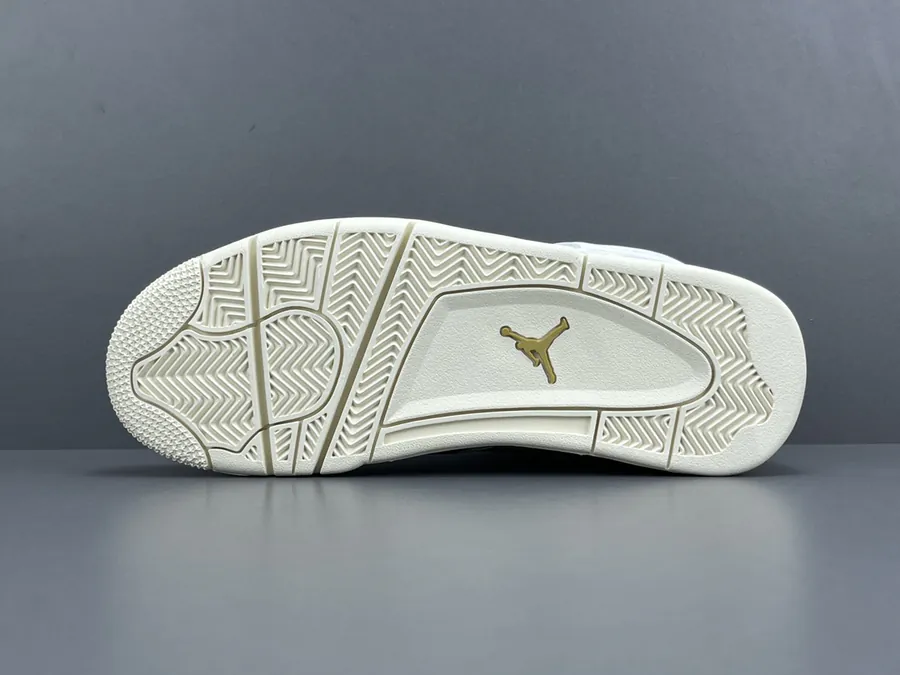 Air Jordan 4 Metallic Gold Women's Retro Basketball Shoes