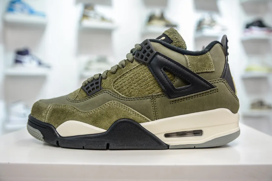 MF Version Original Air Jordan AJ4 Olive