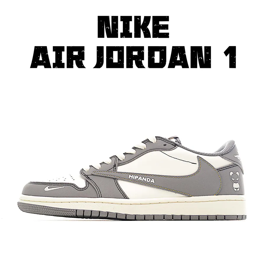 HIPANDA x Travis Scott Air Jordan 1 Low Vintage Style