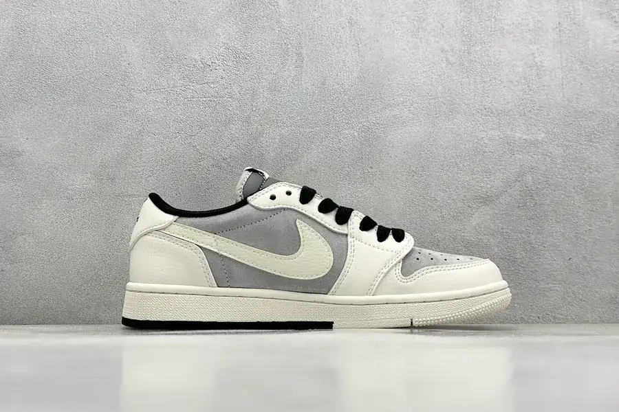 Travis Scott x Air 1 Low x The North Face x G Reverse Black and White Swoosh Low Top Sneaker
