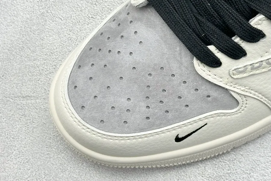 Travis Scott x Air 1 Low x The North Face x G Reverse Black and White Swoosh Low Top Sneaker