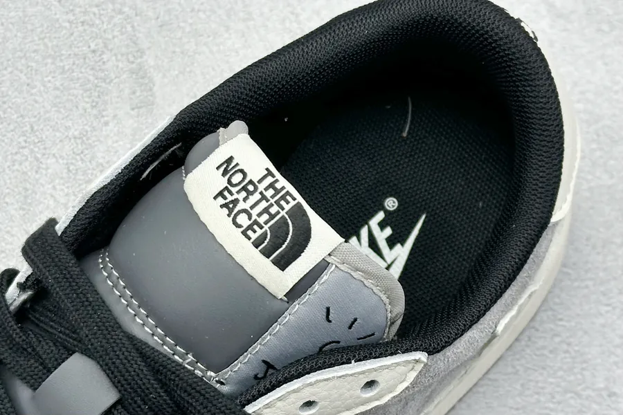 Travis Scott x Air 1 Low x The North Face x G Reverse Black and White Swoosh Low Top Sneaker