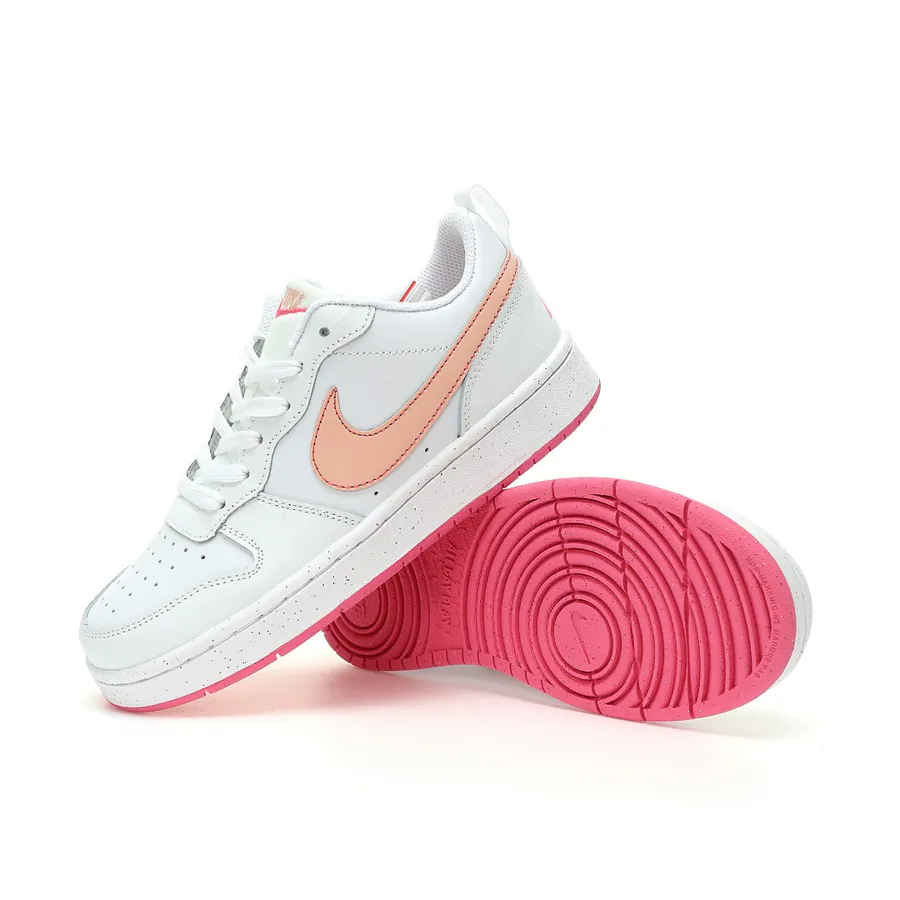 Nike Court Borough Low 2 GS White Sakura Pink