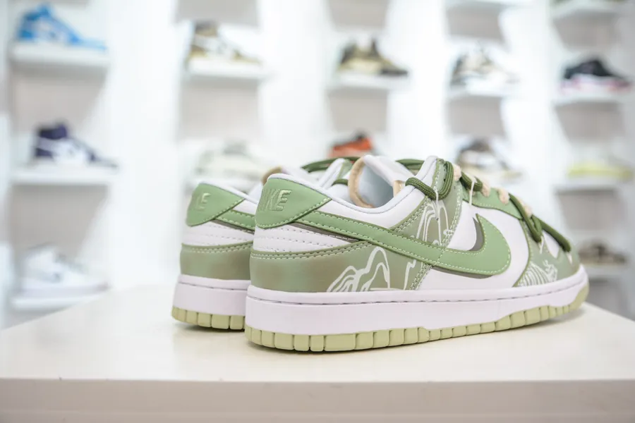 Nike Dunk Low with Palace Longjing Tea Design