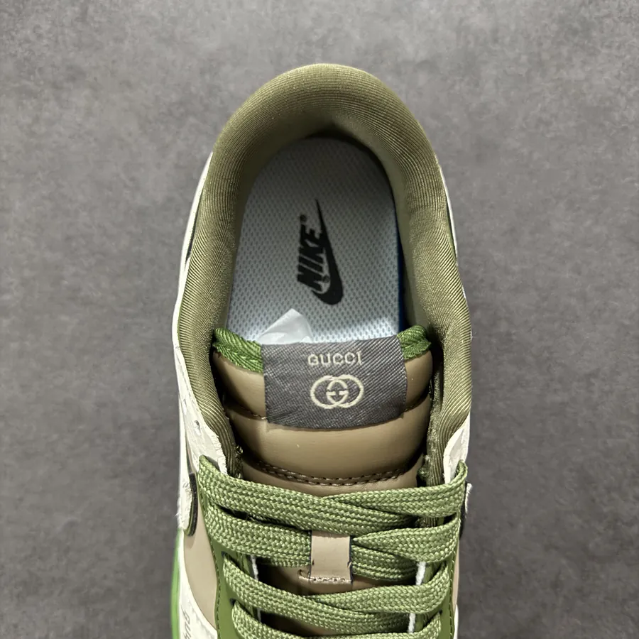 Nike SB Dunk Low x GUCCI White Brown Green Custom Edition