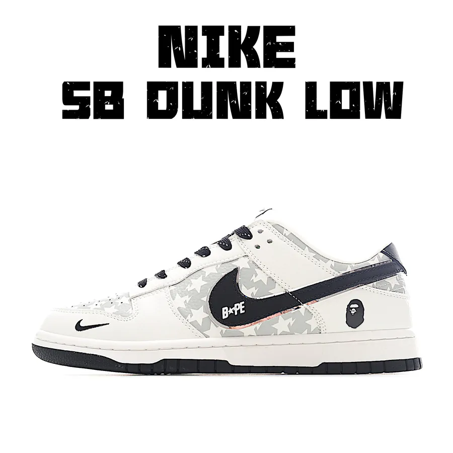 Nike SB Dunk Low BAPE Series Star Black Hook