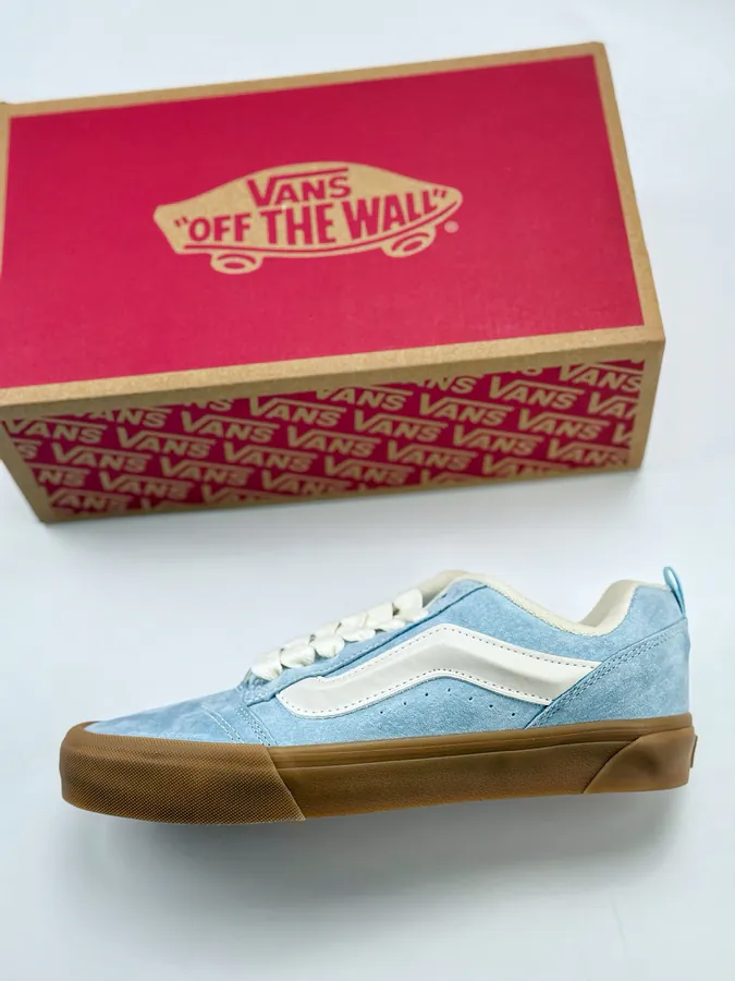 Vans Knu Skool Blue White Canvas Sneaker