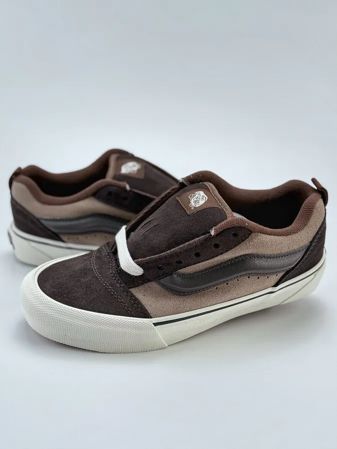 Vans Knu Skool Brown Leather Sneakers