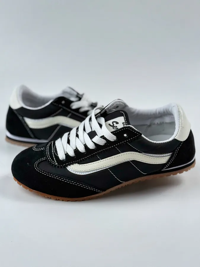 Vans Super LowPro Sneaker with Grained Calfskin and Nylon