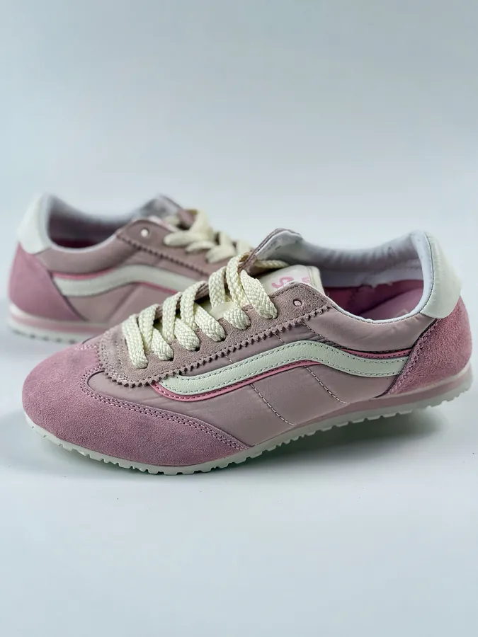 Vans Super LowPro Sneaker with Grained Leather and Nylon