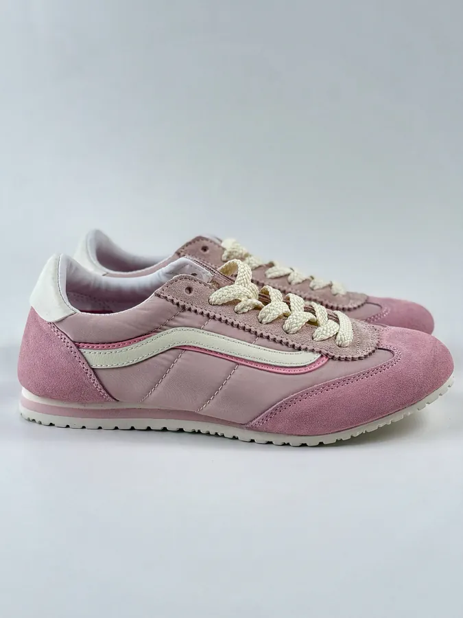 Vans Super LowPro Sneaker with Grained Leather and Nylon