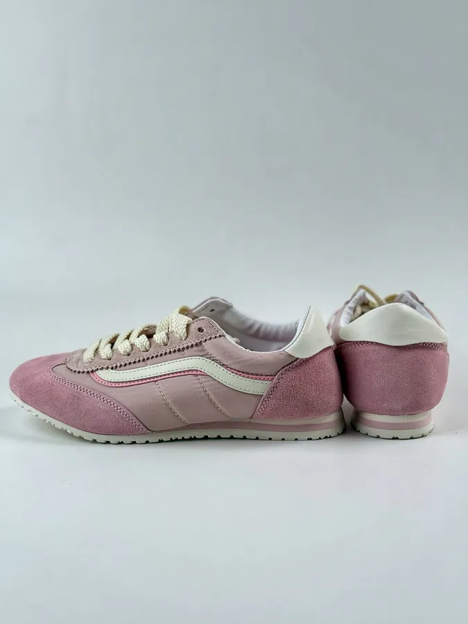 Vans Super LowPro Sneaker with Grained Leather and Nylon