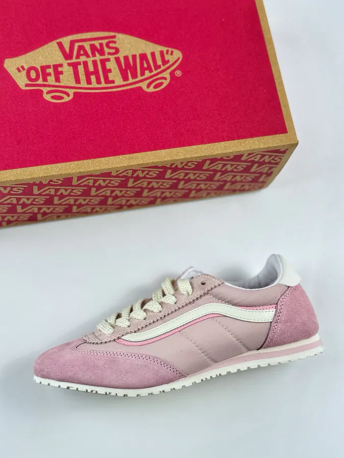 Vans Super LowPro Sneaker with Grained Leather and Nylon