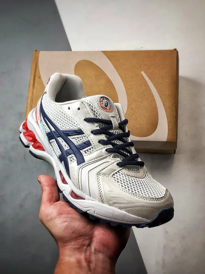 Asics Gel Kayano 14 Grey Blue Running Shoes