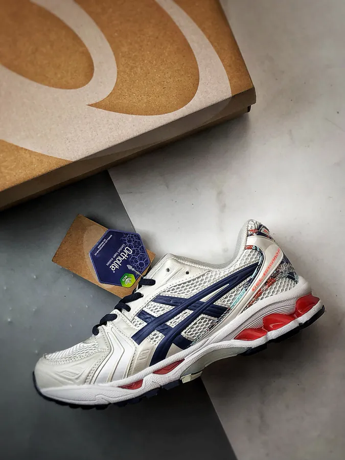 Asics Gel Kayano 14 Grey Blue Running Shoes