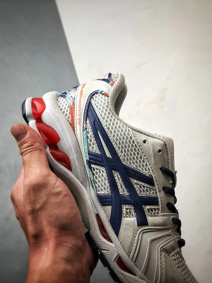 Asics Gel Kayano 14 Grey Blue Running Shoes