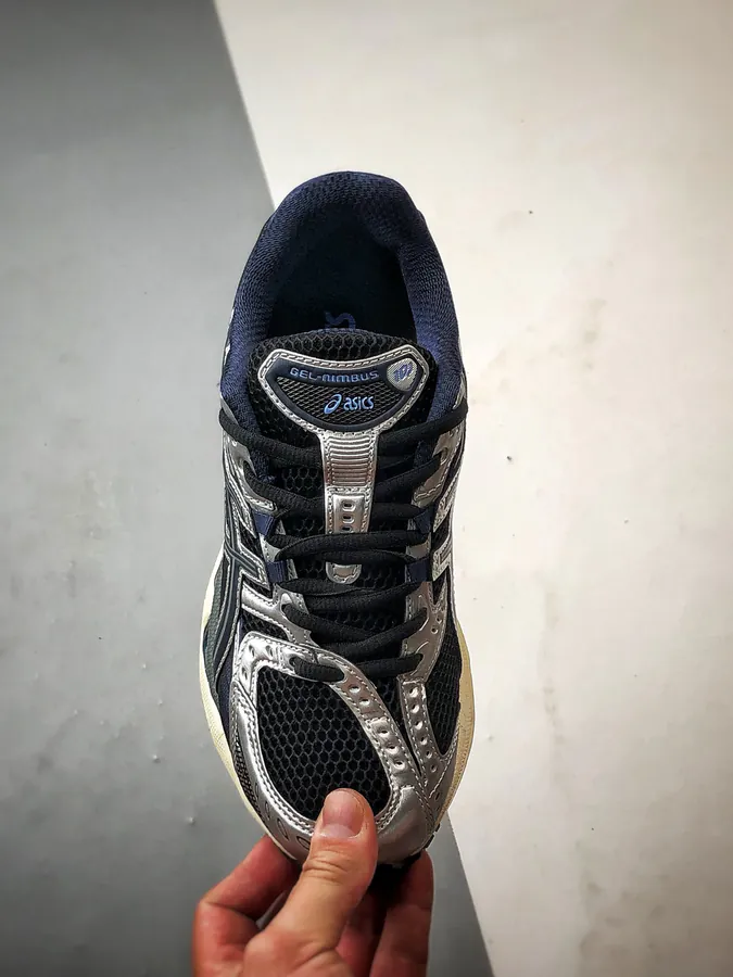Asics Gel Nimbus 10.1 Silver Black Running Shoes