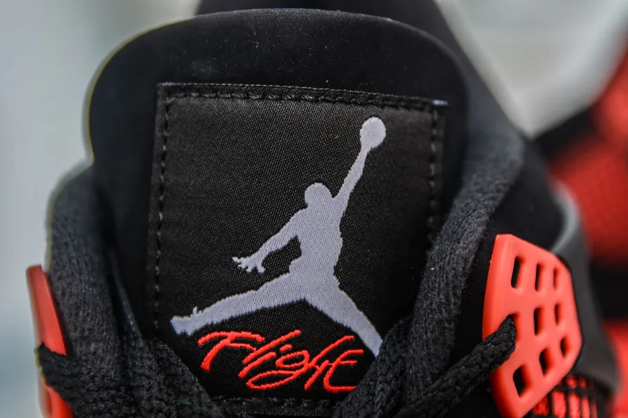 Air 4 Retro in Red Th, Black and Red