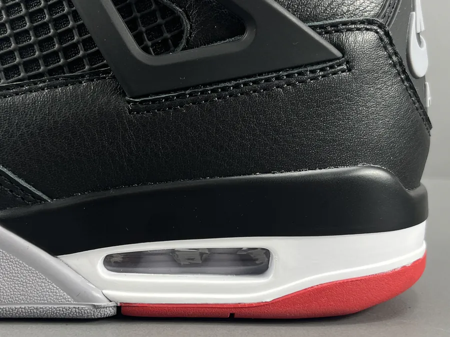 Air Jordan 4 Bred Reimagined Vintage Style Basketball Shoes