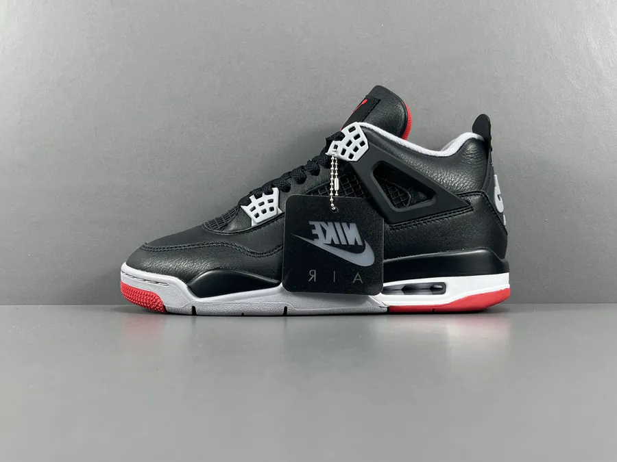 Air Jordan 4 Bred Reimagined Retro Basketball Shoes