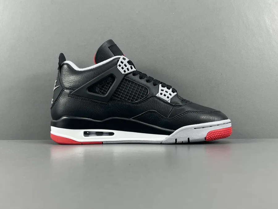 Air Jordan 4 Bred Reimagined Retro Basketball Shoes