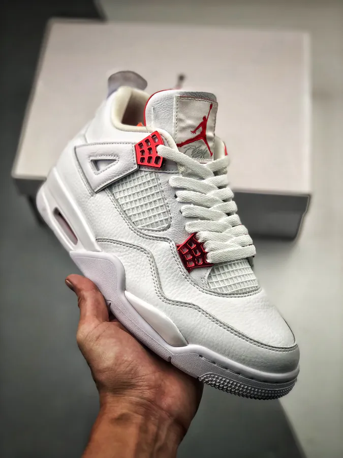 Air Jordan 4 White University Red