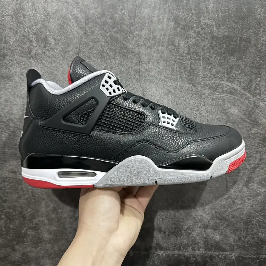 Air Jordan AJ4 Bred Reimagined Black Red 2024
