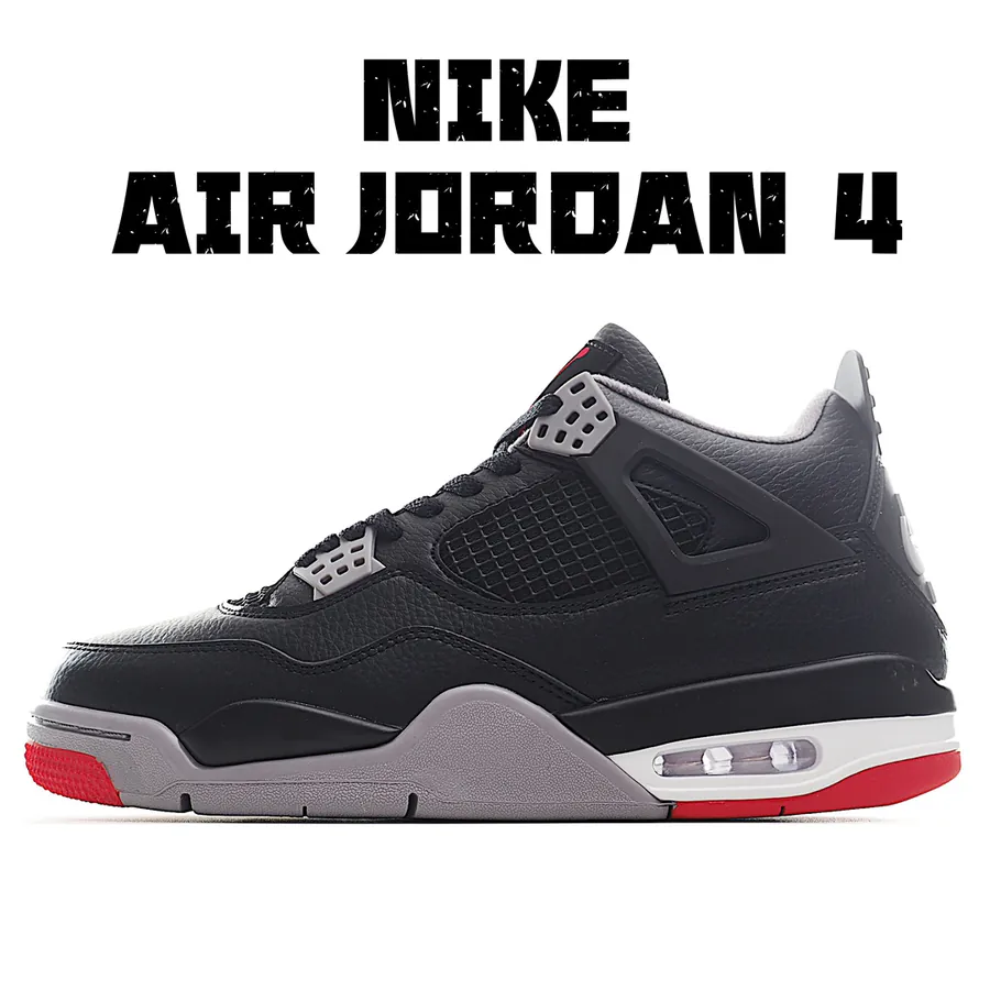 Air Jordan 4 Retro Bred Reimagined Black Red