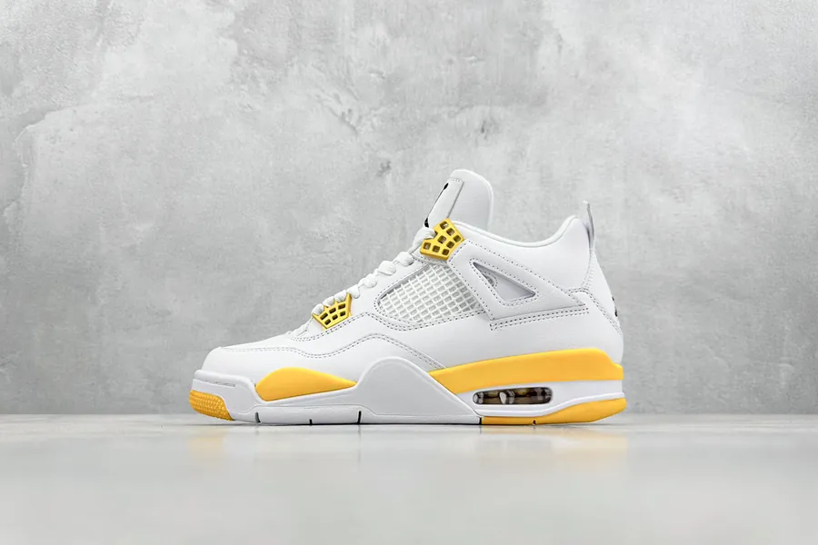 New Peak Air Jordan AJ4 Retro White Yellow