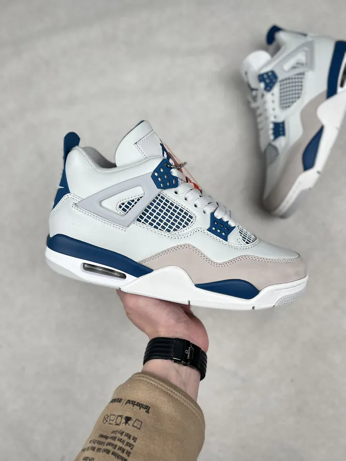 Air Jordan AJ4 Retro White Blue