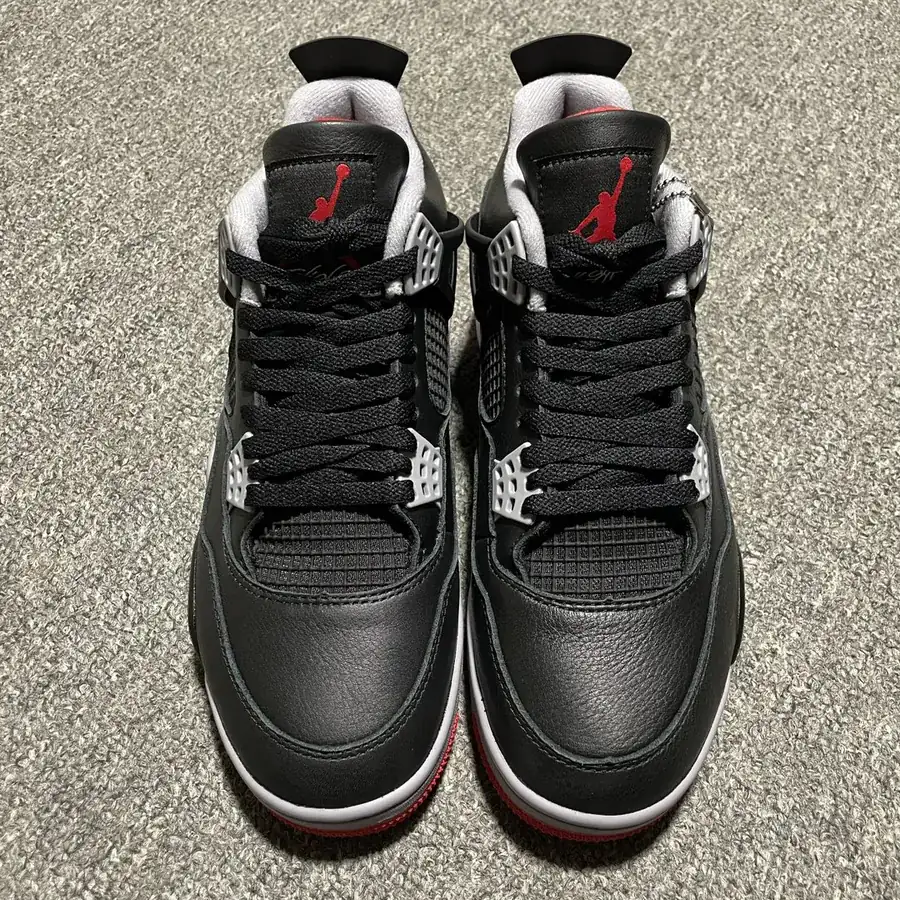 Air Jordan 4 Retro Bred Reimagined Black Red Cultural Basketball Shoe
