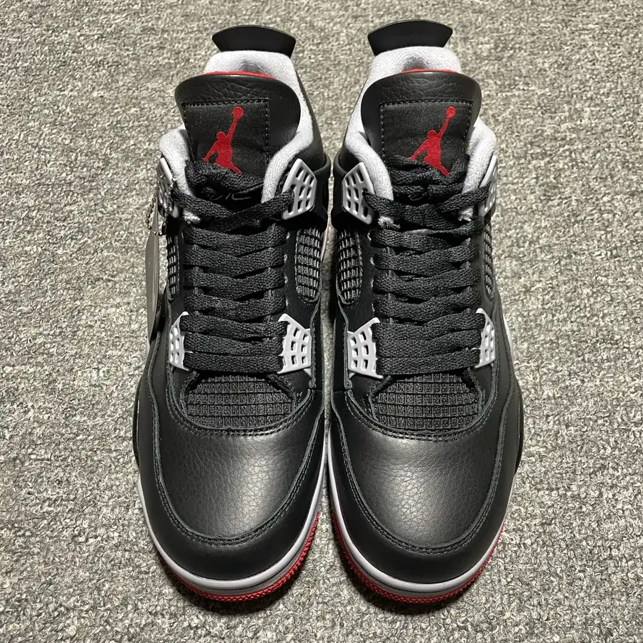 Air Jordan 4 Retro Bred Reimagined Black Red Cultural Basketball Shoes
