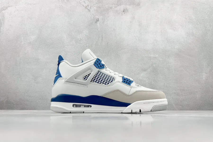 W Air 4 Retro Basketball Shoe Military Blue