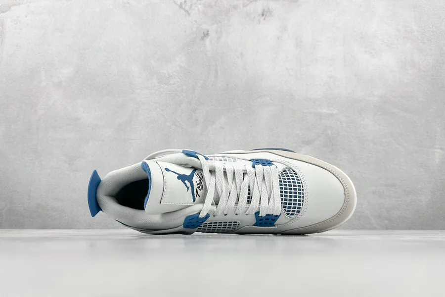 W Air 4 Retro Basketball Shoe Military Blue