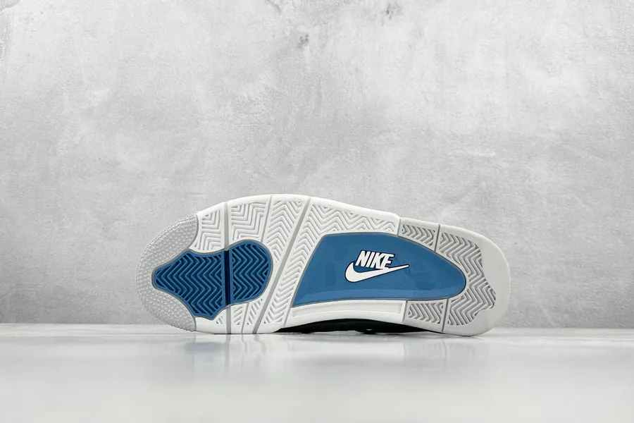 W Air 4 Retro Basketball Shoe Military Blue