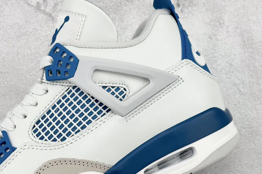 W Air 4 Retro Basketball Shoe Military Blue