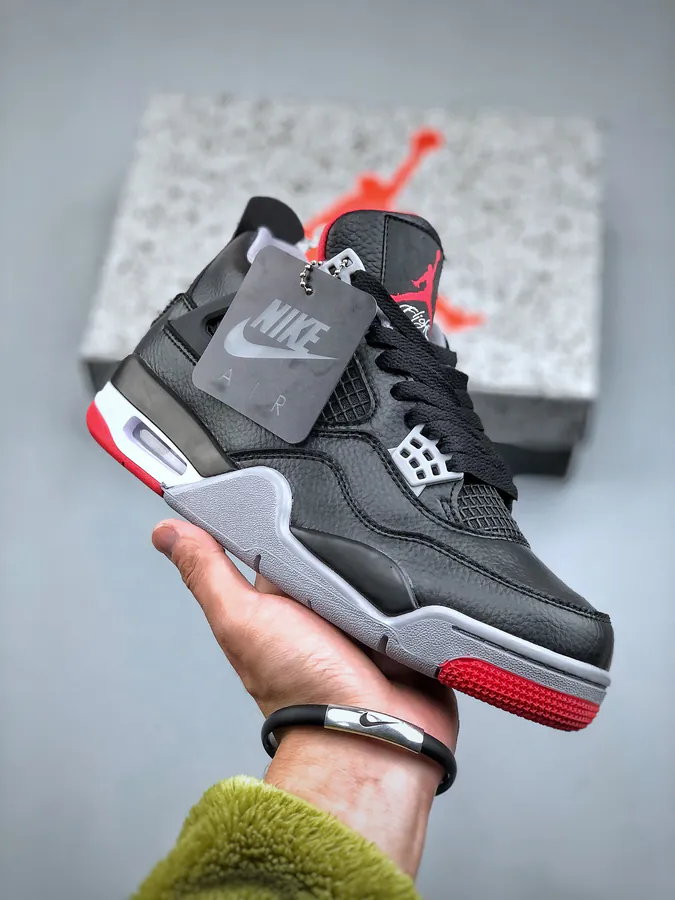 K Air Jordan 4 Retro Bred Reimagined Bucket Bag